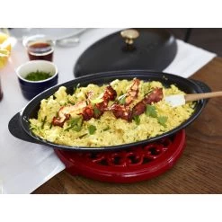 Staub Ovenschaal Met Deksel 31 Cm, Ovaal, Zwart -Demeyere Winkel 000017146