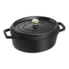 Staub Gietijzeren Braadpan 27 Cm / 3,25 L, Ovaal, Zwart