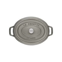 Staub Gietijzeren Braadpan 33 Cm / 6,75 L, Ovaal, Grafietgrijs -Demeyere Winkel 40500 236 0 2