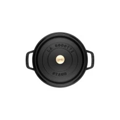 Staub Gietijzeren Braadpan 34 Cm / 12,5 L, Rond, Zwart -Demeyere Winkel 40500 241 0 8 1