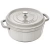 Staub Gietijzeren Braadpan 26 Cm / 5,25 L, Rond, White Truffle -Demeyere Winkel 40501413