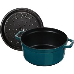 Staub Gietijzeren Braadpan 26 Cm / 5,25 L, Rond, La-mer -Demeyere Winkel 40509 137 0 5