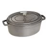 Staub Gietijzeren Braadpan 33 Cm / 6,75 L, Ovaal, Grafietgrijs -Demeyere Winkel 40509 324 0 2