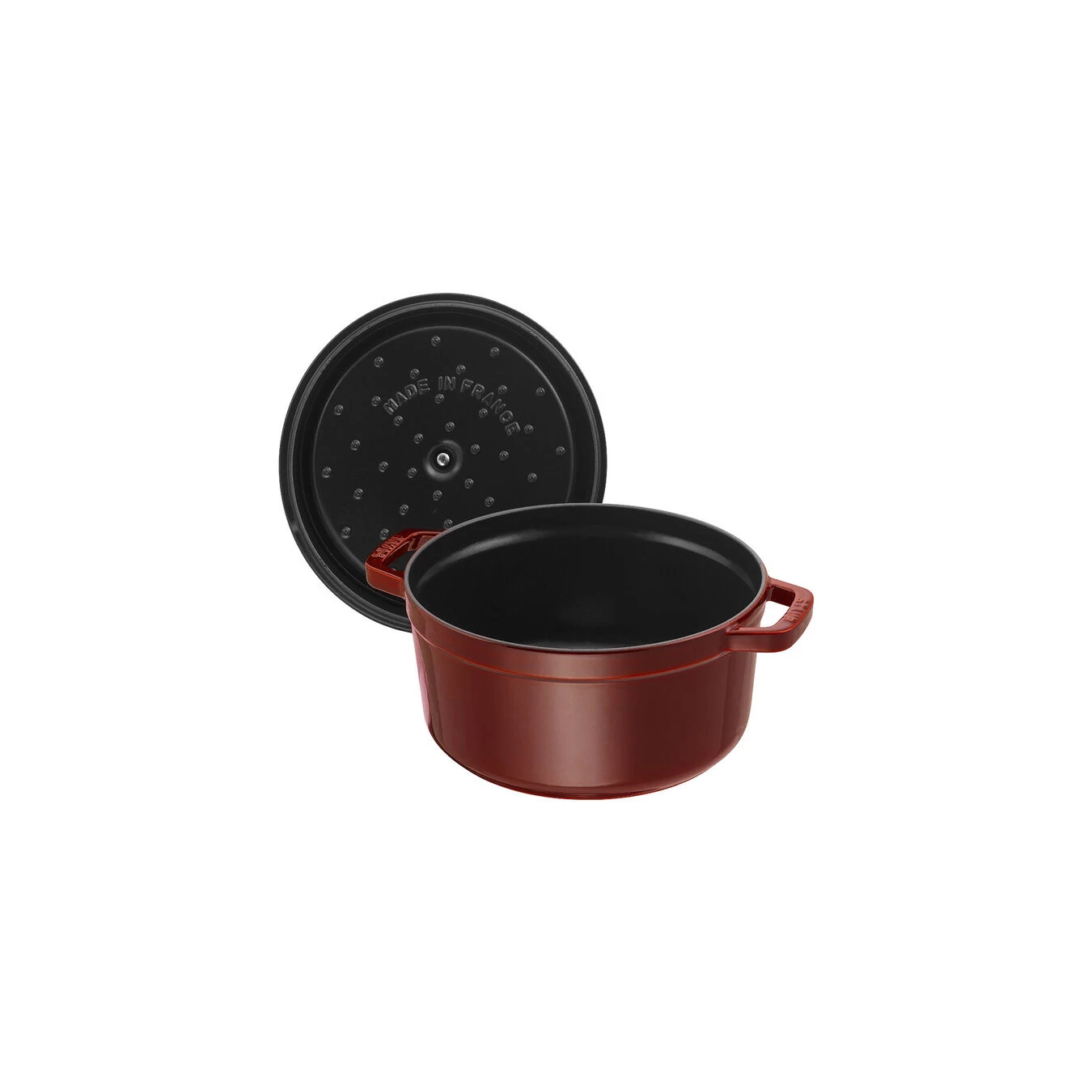 Staub Gietijzeren Braadpan 26 Cm / 5,25 L, Rond, Grenadine Rood 4 Staub Gietijzeren Braadpan 26 Cm / 5,25 L, Rond, Grenadine Rood - Afbeelding 2