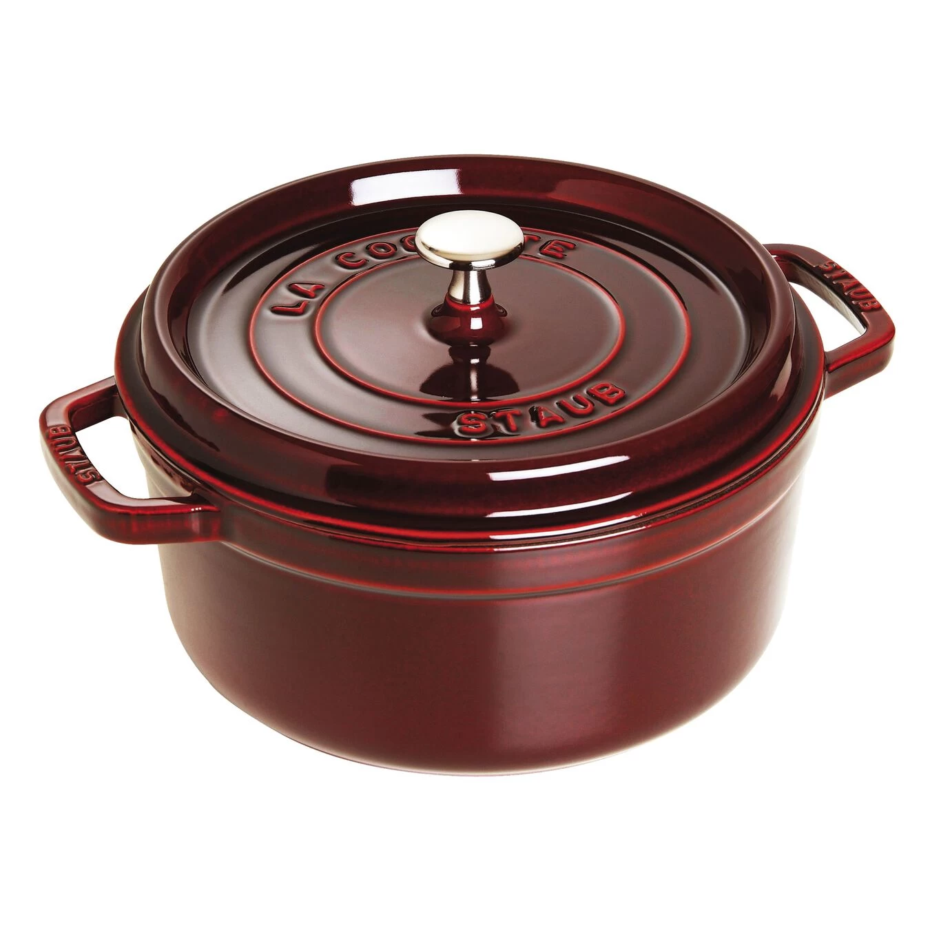 Staub Gietijzeren Braadpan 26 Cm / 5,25 L, Rond, Grenadine Rood 3 Staub Gietijzeren Braadpan 26 Cm / 5,25 L, Rond, Grenadine Rood