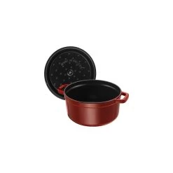 Staub Gietijzeren Braadpan 28 Cm / 6,75 L, Rond, Grenadine Rood -Demeyere Winkel 40509 357 0 3