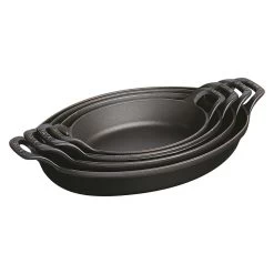Staub Ovenschaal 28 Cm, Ovaal, Zwart -Demeyere Winkel 40509 391 0 2 1