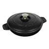 Staub Ovenschaal Met Deksel 20 Cm, Rond, Zwart