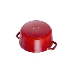 Staub Gietijzeren Braadpan 30 Cm / 8,4 L, Rond, Kersenrood -Demeyere Winkel 40509 814 0 6 2
