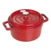 Staub Gietijzeren Braadpan 22 Cm / 2,5 L, Rond, Kersenrood