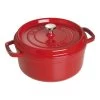 Staub Gietijzeren Braadpan 26 Cm / 5,25 L, Rond, Kersenrood
