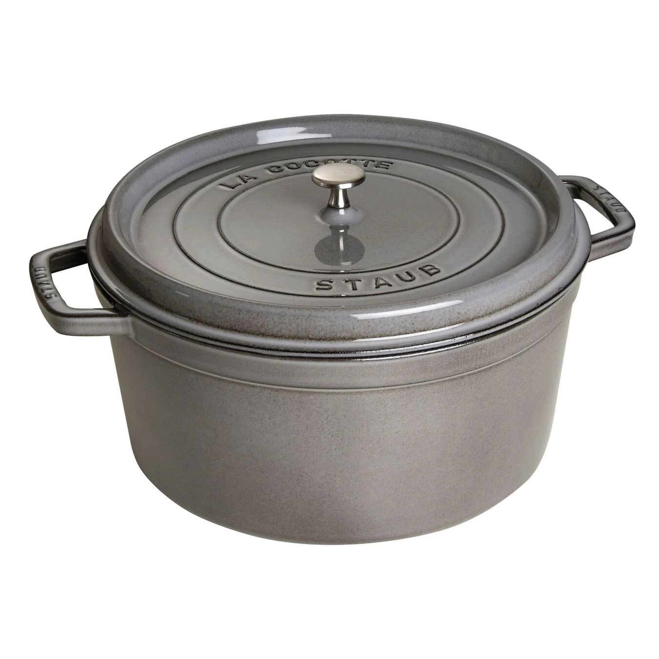 Staub Gietijzeren Braadpan 30 Cm / 8,4 L, Rond, Grafietgrijs 3 Staub Gietijzeren Braadpan 30 Cm / 8,4 L, Rond, Grafietgrijs