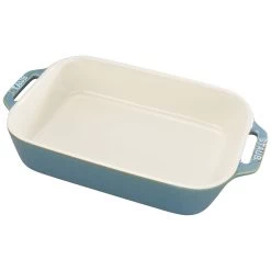 Staub Ovenschaal 27 Cm, Rechthoekig, Antiek Turquoise -Demeyere Winkel 40511 886 1