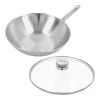 Demeyere Wok Met Glazen Deksel 30 Cm -Demeyere Winkel 5412191000571 52930 NP