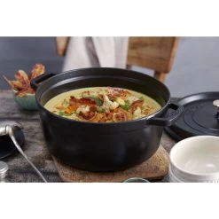 Staub Gietijzeren Braadpan 28 Cm / 6,75 L, Rond, Zwart -Demeyere Winkel 750033443