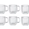 Zwilling Dubbelwandig Cappuccinoglazen Set, 6-delig 1 Zwilling Dubbelwandig Cappuccinoglazen Set, 6-delig -Demeyere Winkel set zw sorrento cappuccino glazen met oor 39500 113 0